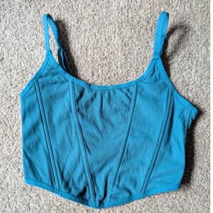 Teal Spaghetti Strap Corset Style Tank Top by Colsie (Target)